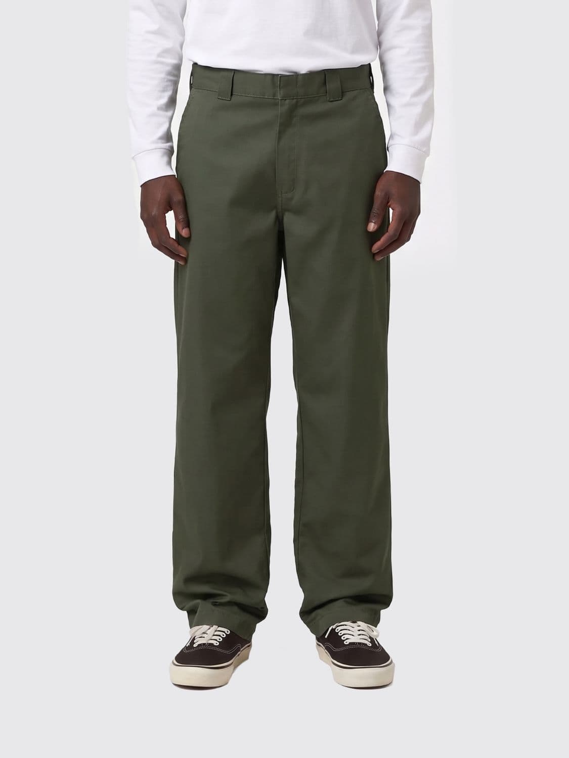 Carhartt Wip Master Wide-Leg Cotton-Blend Trousers with a Mid-Rise Waist