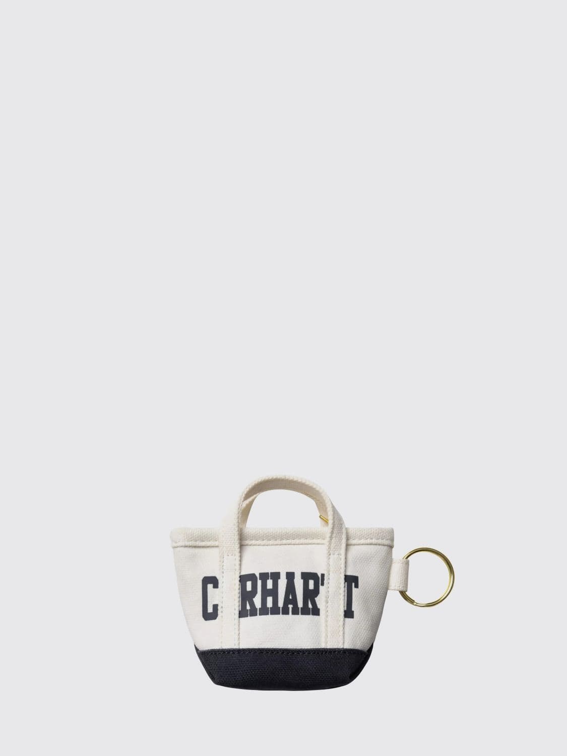 Carhartt Wip Dearborn Cotton Canvas Keychain with Printed Logo
