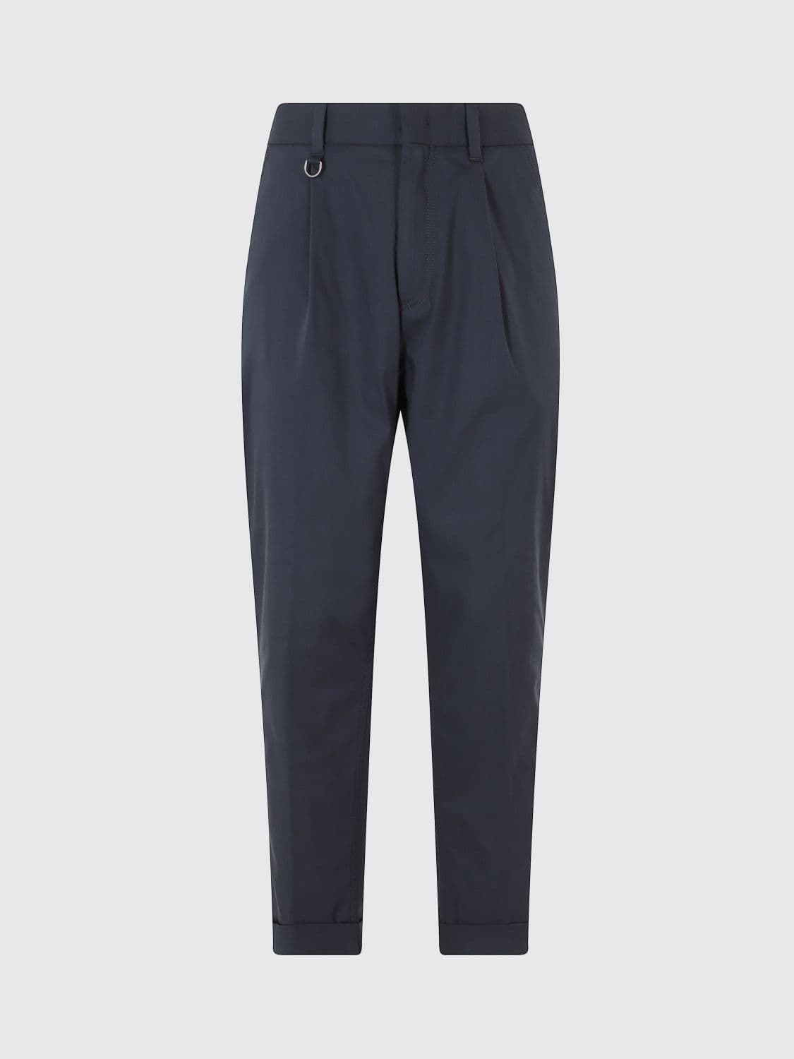 Paolo Pecora Slim Fit Cotton Chino Trousers with Slant Pockets