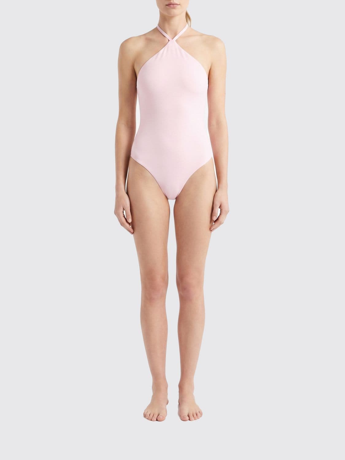 Jacquemus One-Piece Swimsuit with Open Back and Self-Tie Fastenings