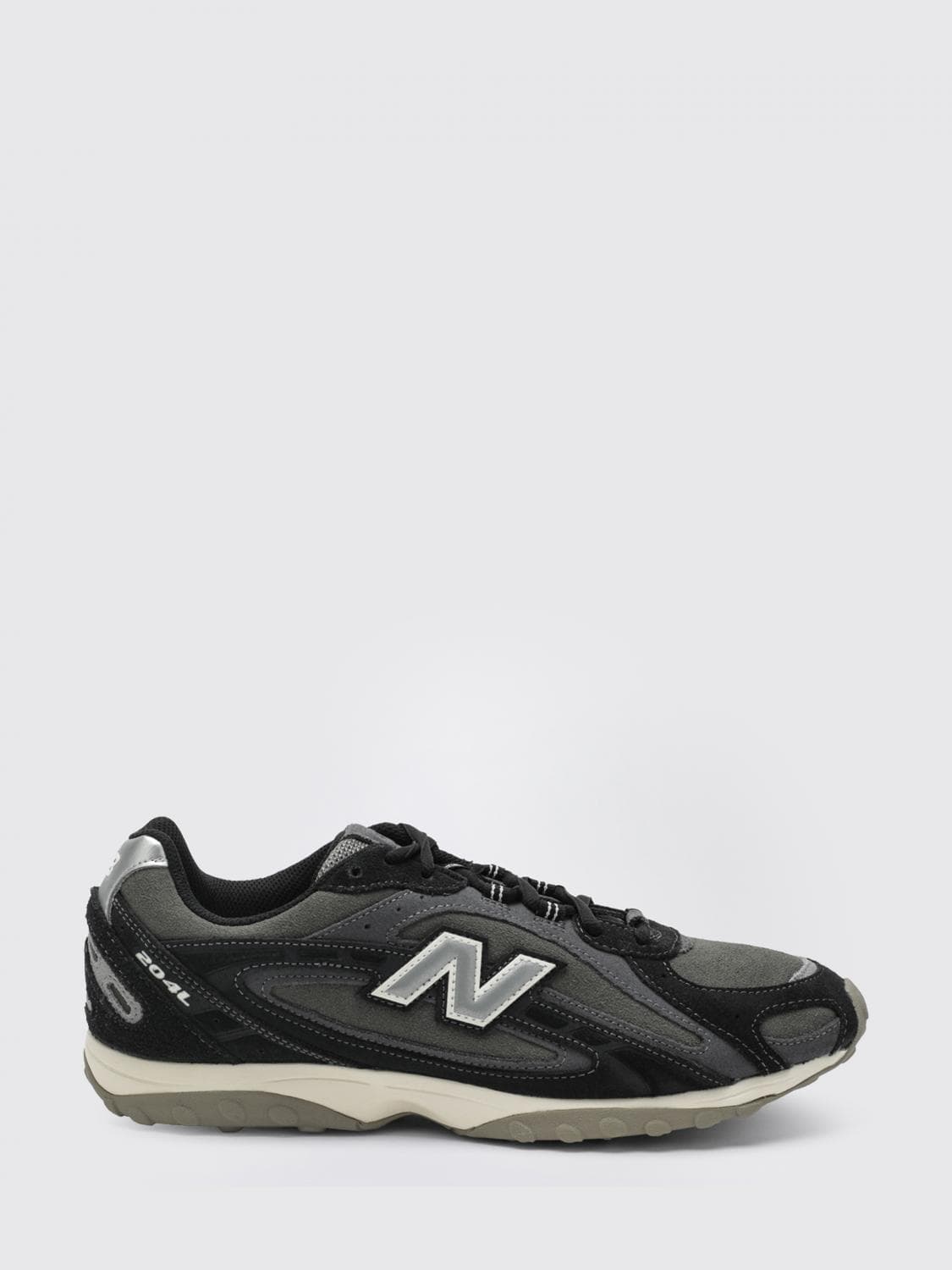 New Balance 204L Suede and Mesh Low-Top Trainers with Applied Logo