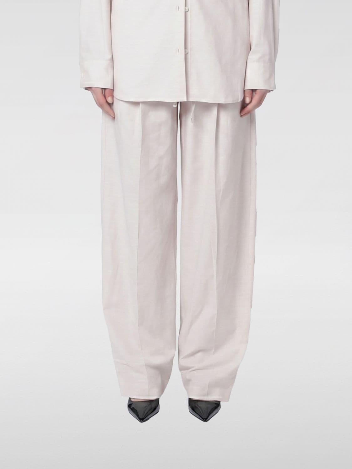 The Andamane Wendela 2-Piece Cotton Co-ord Set with Wide-Leg Trousers