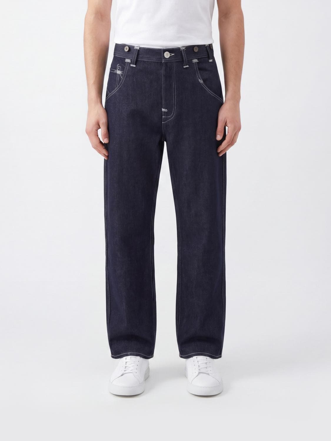 Junya Watanabe X Levi's Straight Fit Cotton and Linen Denim Jeans