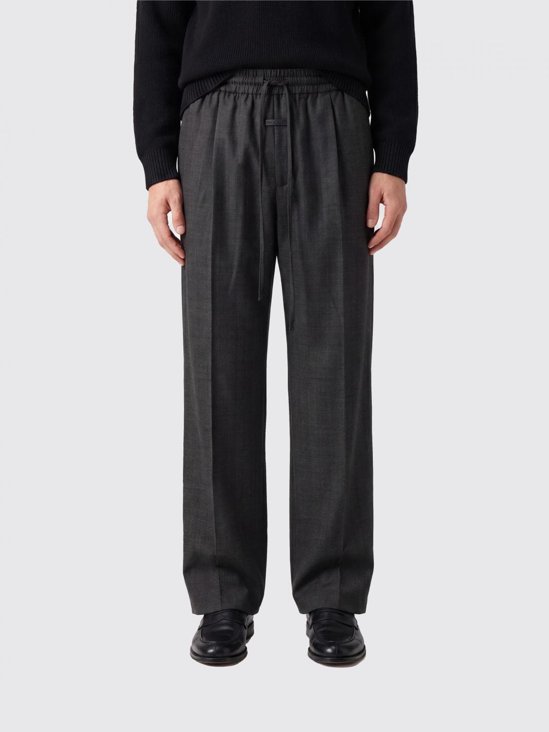 Fear Of God Wide-Leg Pure Virgin Wool Trousers with Drawstring Waist