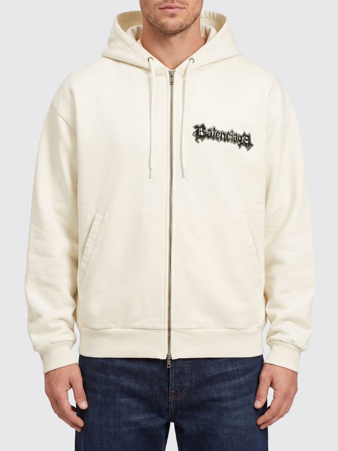 Balenciaga Sweatshirt Men color White