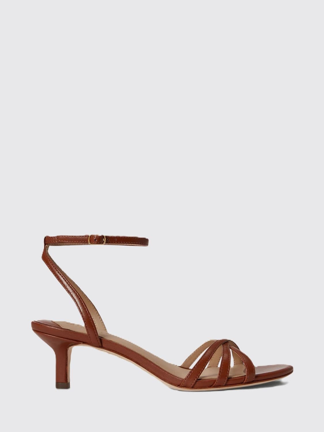 Lauren Ralph Lauren Kendyl Sheepskin Leather Stiletto Heel Sandals