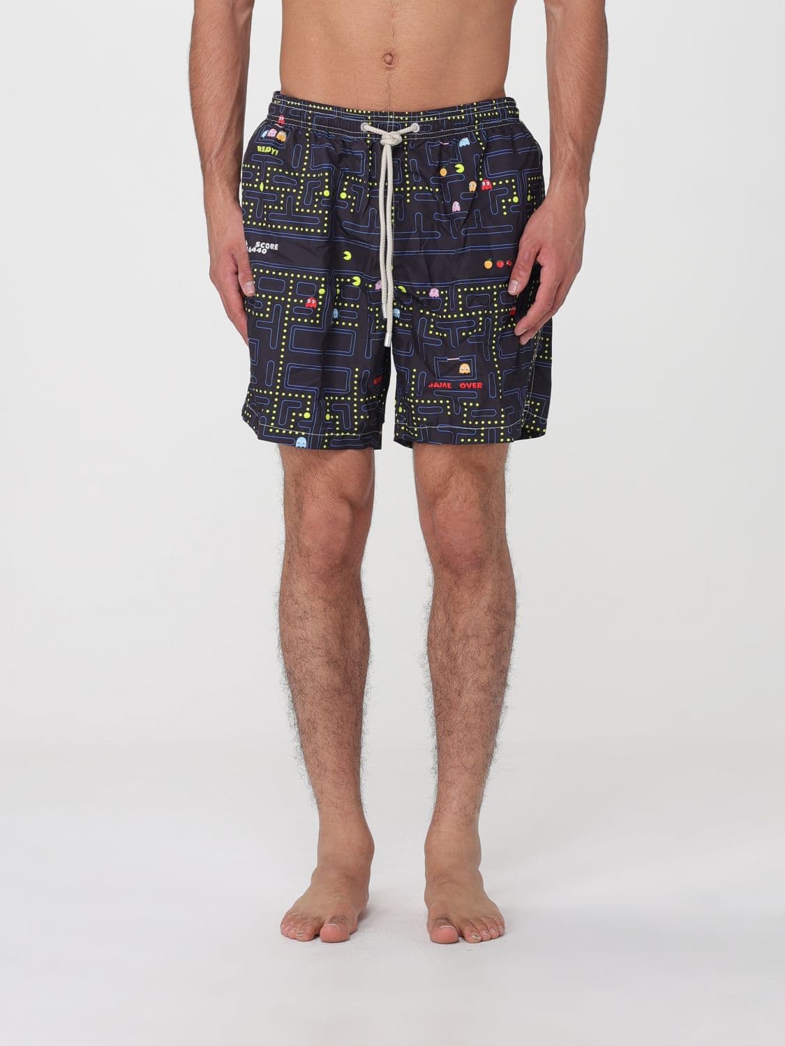 Mc2 Saint Barth Graphic Print Polyester Swim Shorts