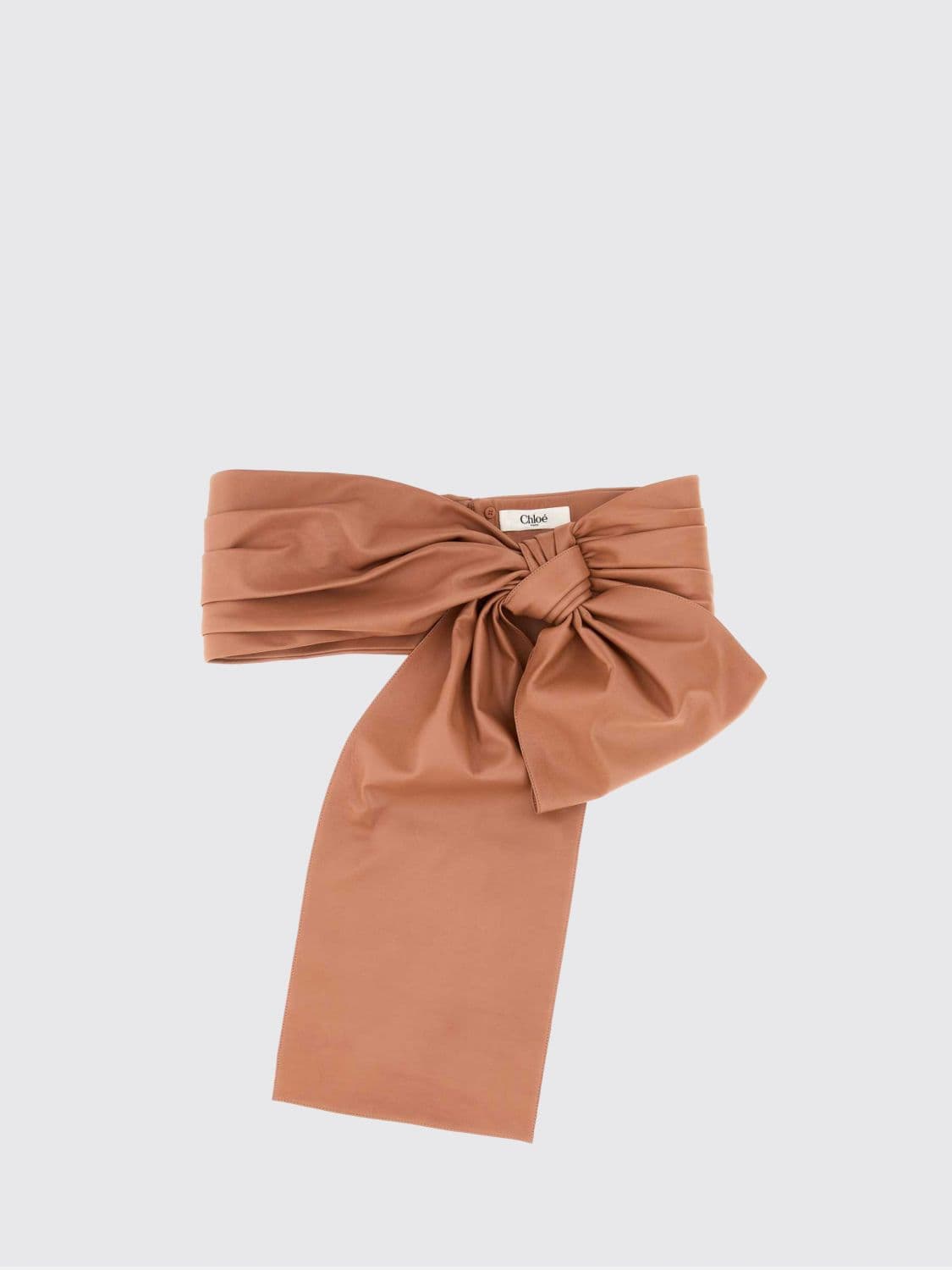 Chloé Draped Belt in Lambskin with Tie Fastening · S