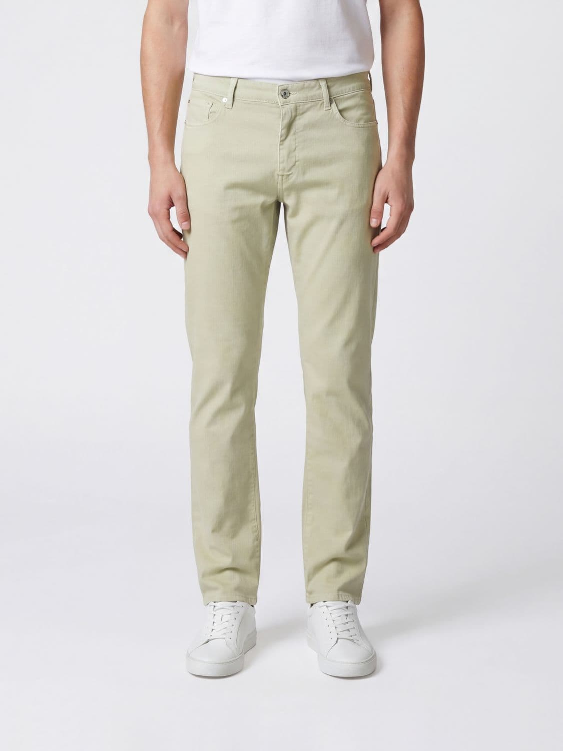 120% Lino Pants Men color Beige