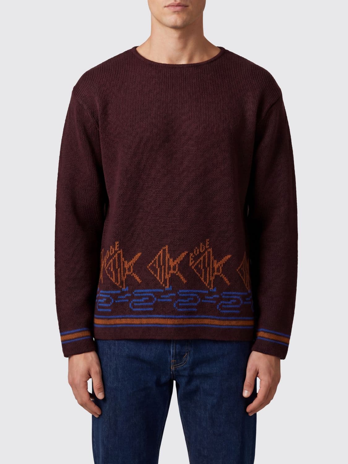Bode Sweater Men color Brown