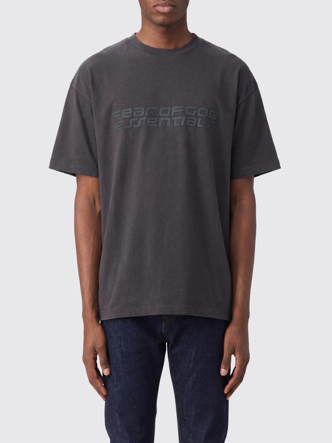 Fear Of God Essentials Slogan-Print Cotton Crew-Neck T-Shirt