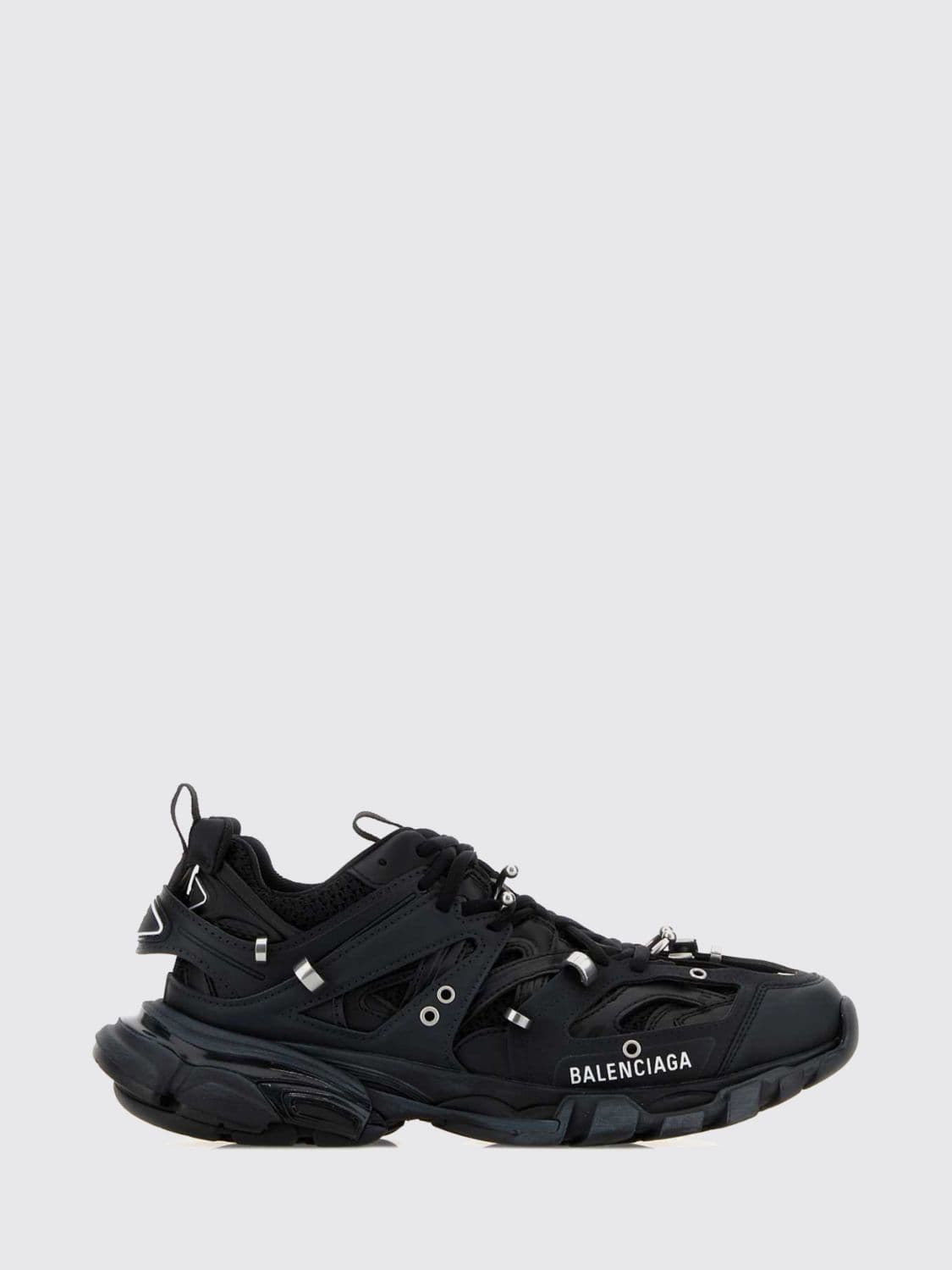 Balenciaga Track Piercing Mesh Trainers with Jewel Applications