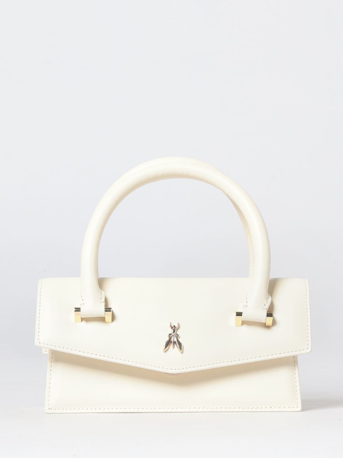 Patrizia Pepe Fly Bamby Mini Handbag in Calfskin Leather with Shoulder Strap