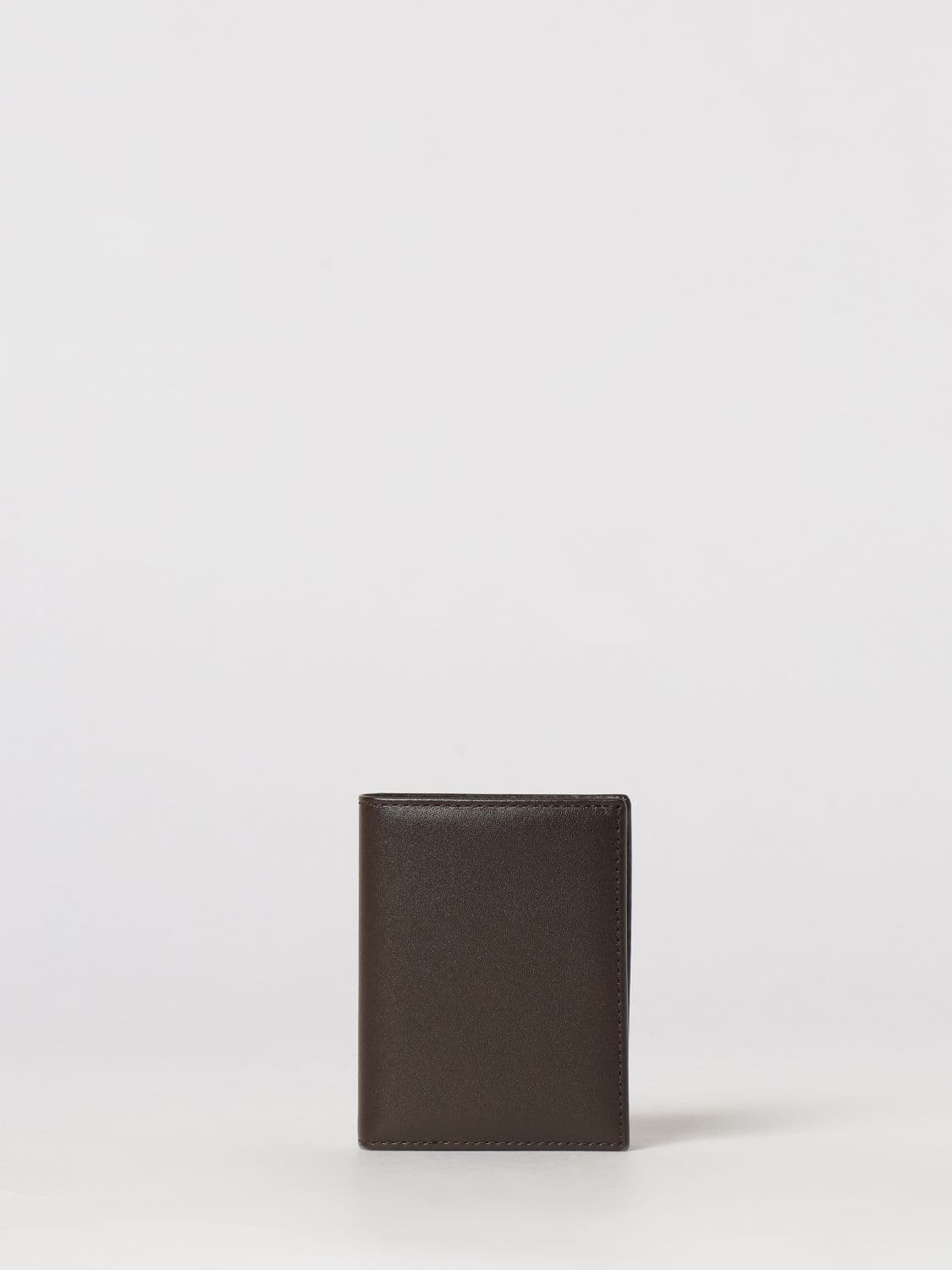 Comme Des Garçons Wallet Bifold Wallet in Sheepskin with Laminated Logo
