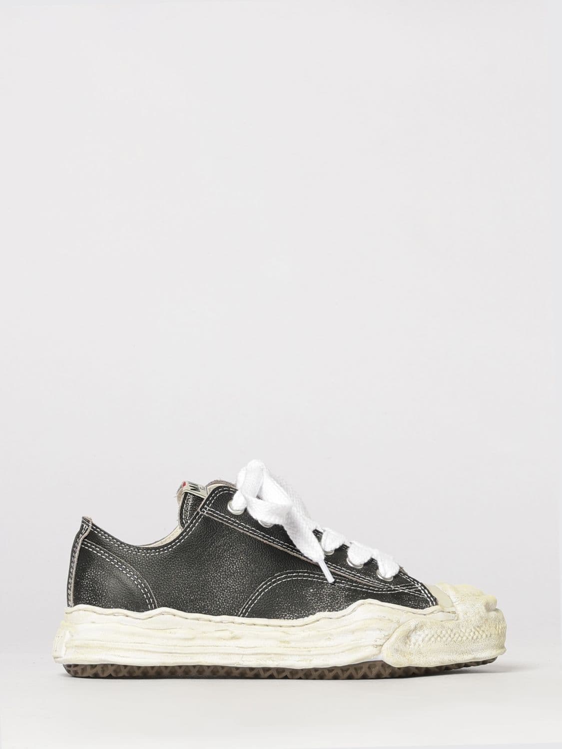 Maison Mihara Yasuhiro Hank OG Grained Leather Sneakers with Distressed Effect · 41