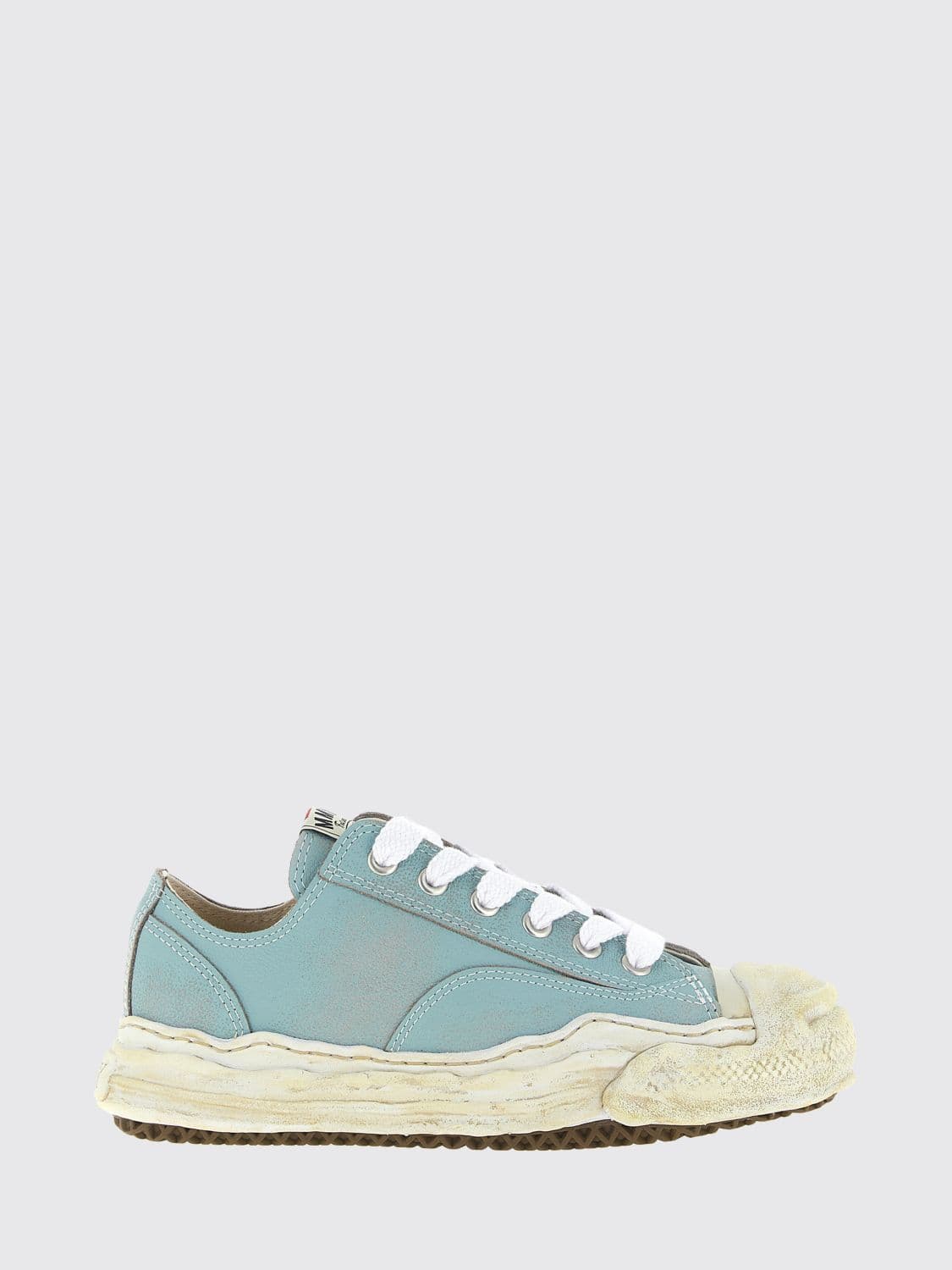 Maison Mihara Yasuhiro Hank OG Grained Leather Sneakers with Distressed Effect