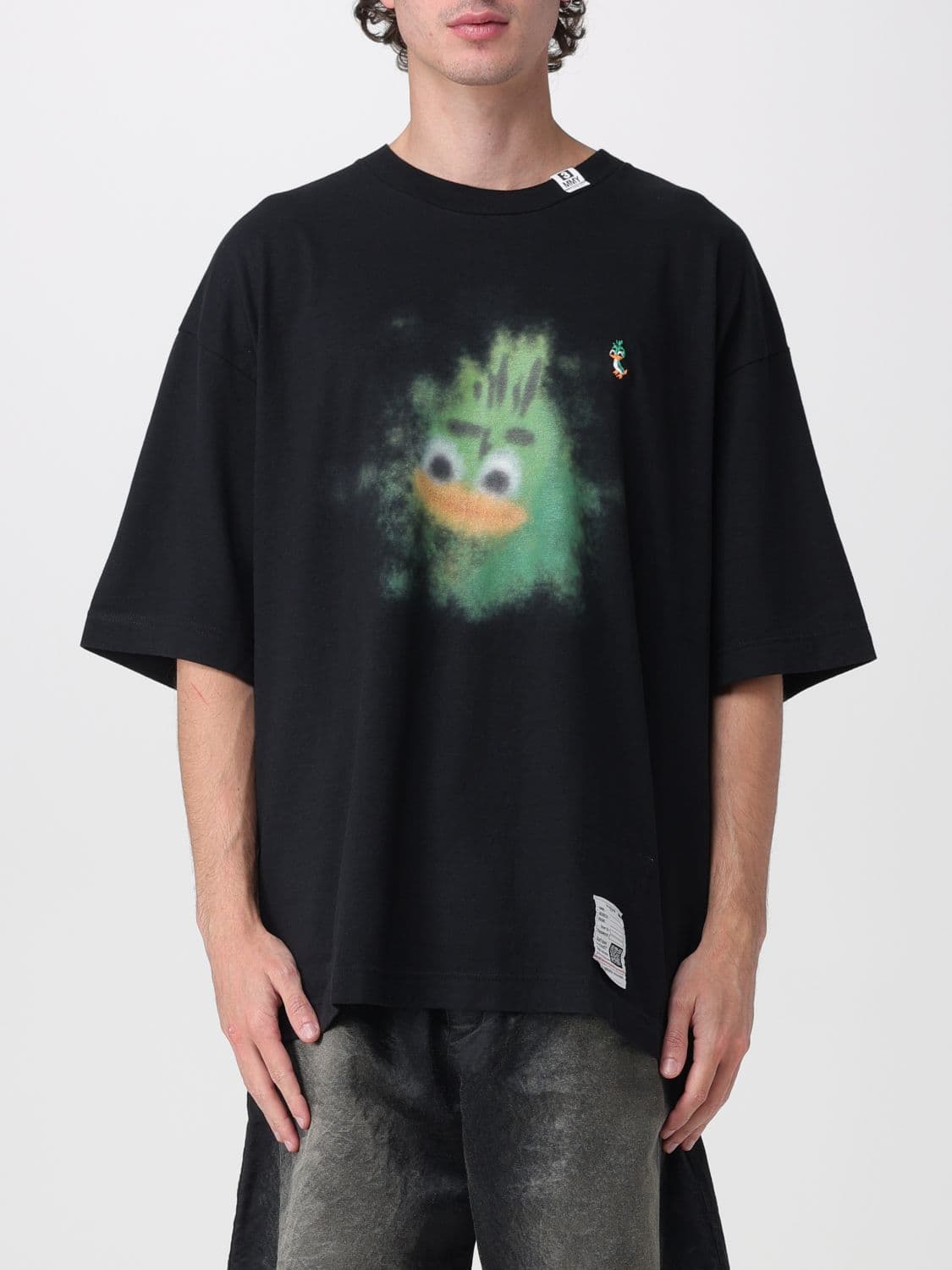 Maison Mihara Yasuhiro Oversized Cotton T-shirt with Graphic Logo Print