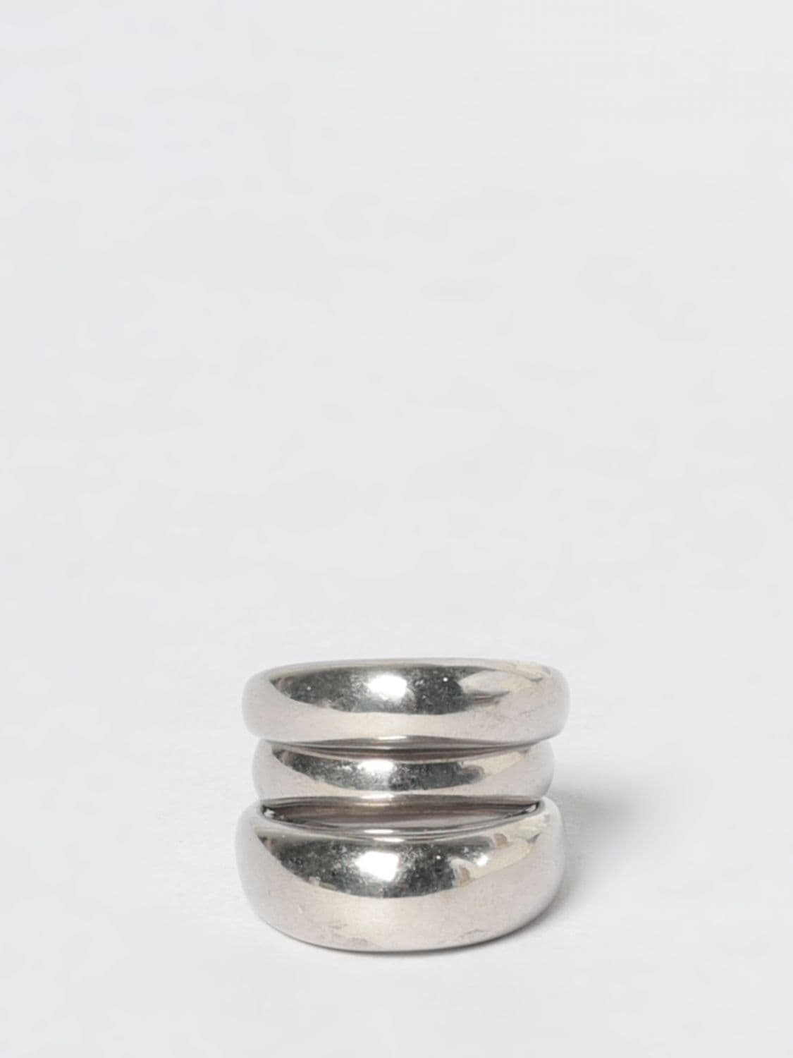 Panconesi Blow Solar Band Ring in 925 Sterling Silver with Engraved Logo · M
