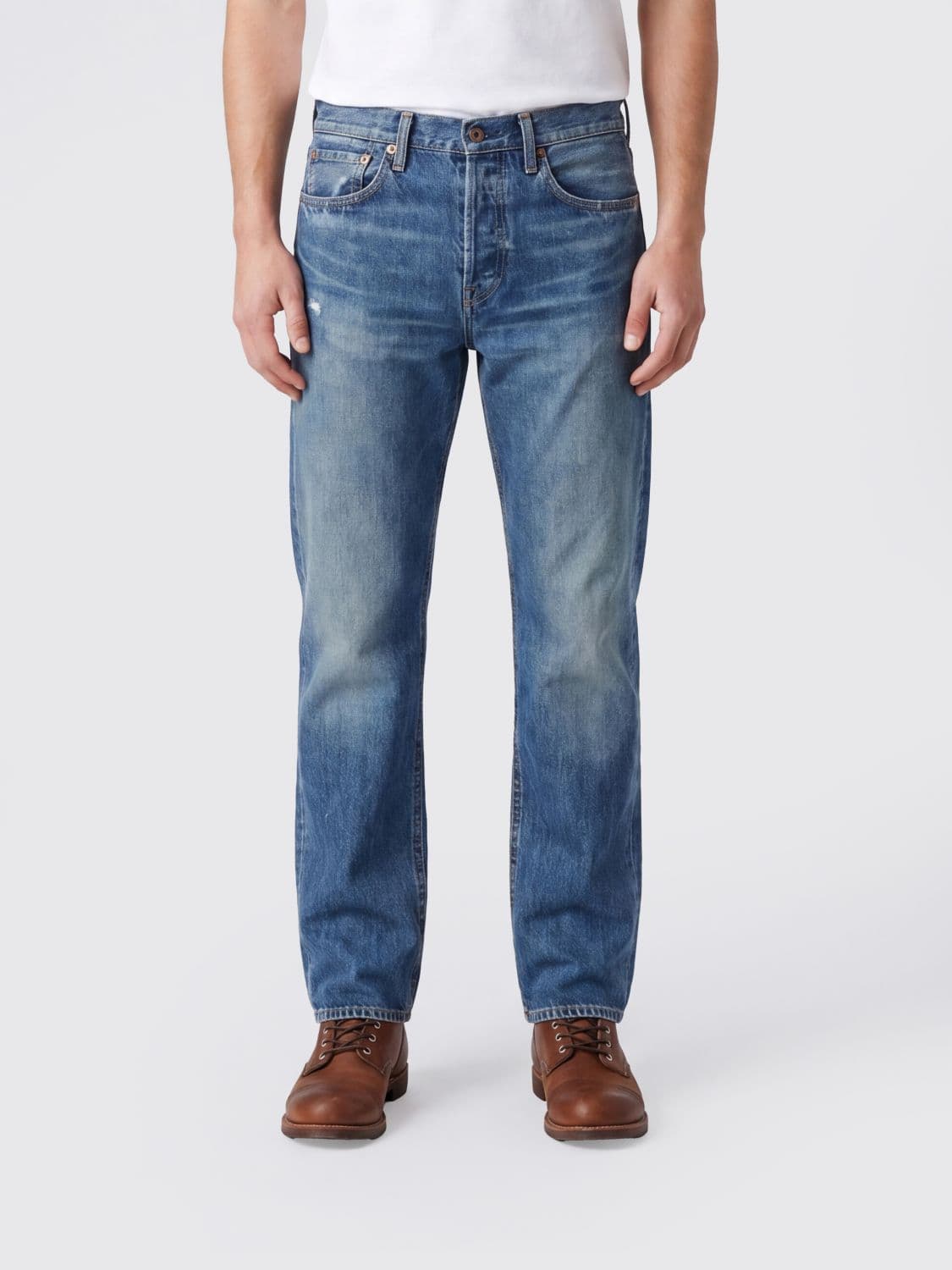 Visvim Social Sculpture Five-Pocket Slim-Fit Jeans in Cotton Denim