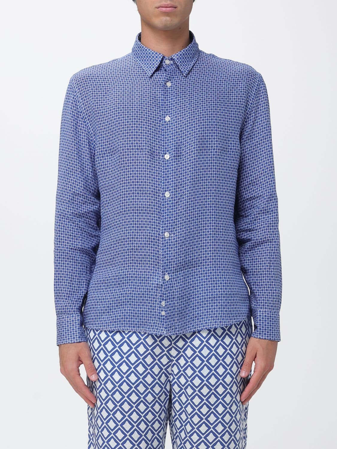 Peninsula Shirt Men color Blue 2