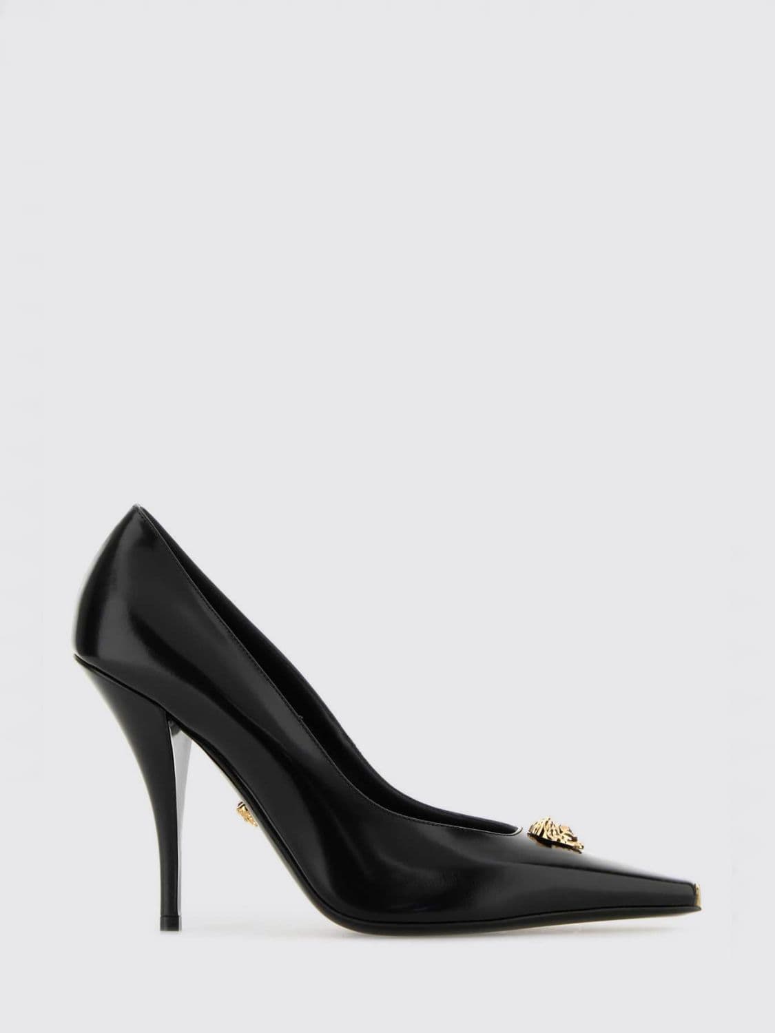 Versace La Medusa High-Heel Leather Pumps