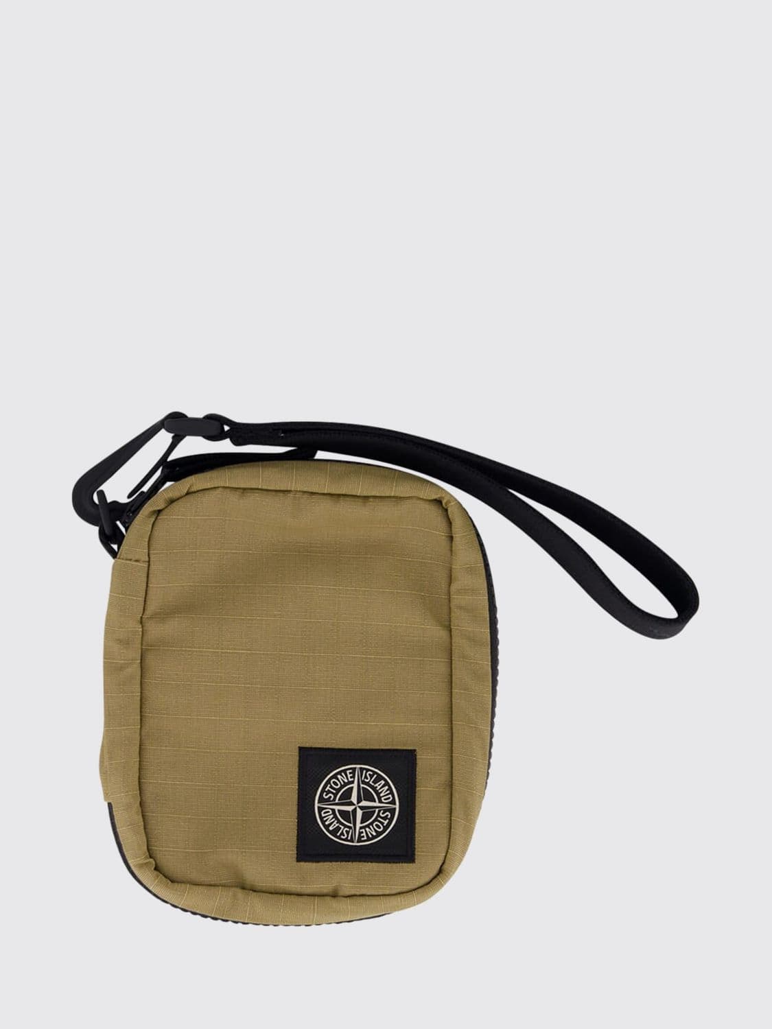 Stone Island Ripstop Nylon Wallet with Compass Logo and Wrist Strap