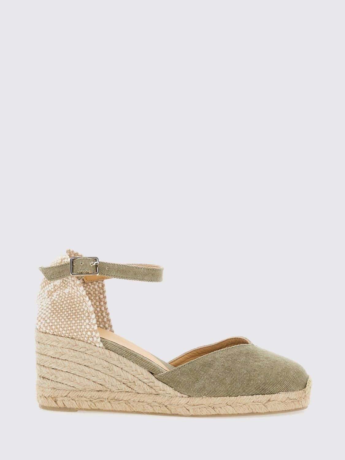 Castañer Chiarita Round-Toe Canvas Espadrilles with a Medium Wedge