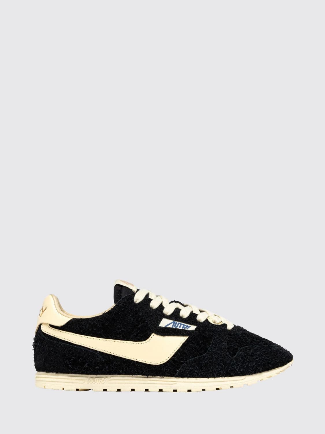 Autry Windspin Bicolour Low Top Sneakers in Leather and Nylon