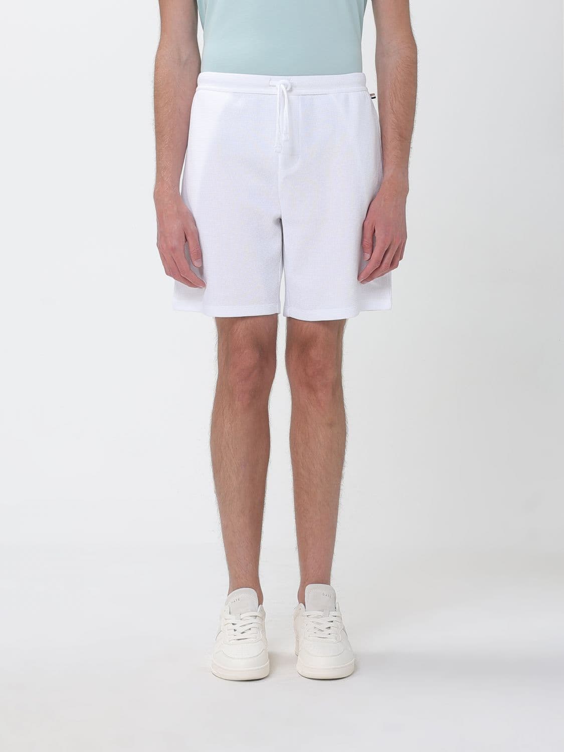 Boss Cotton Jogging Shorts with Elasticated Waist and Drawstring