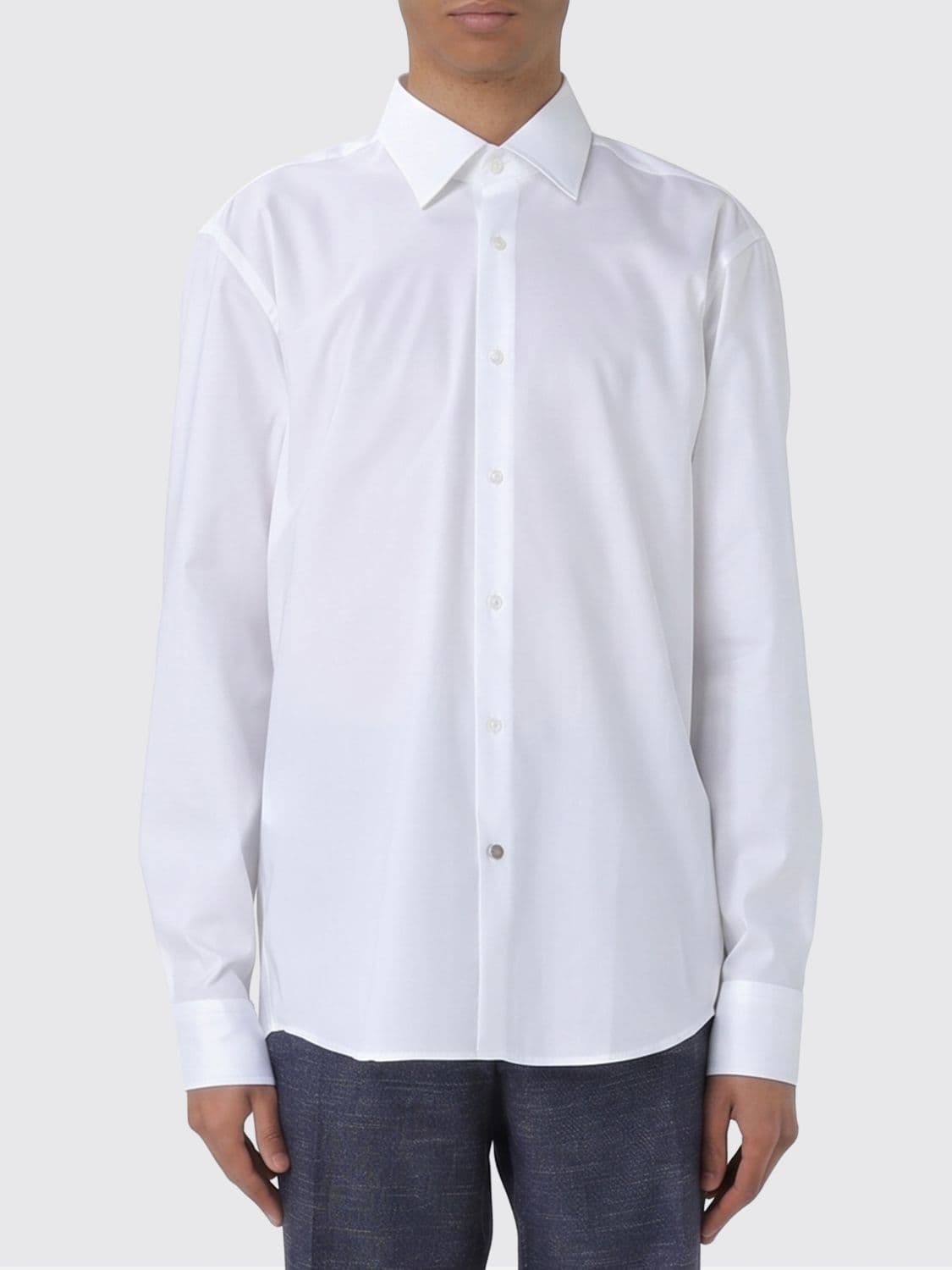Boss Relaxed Fit Classic Shirt in Cotton Poplin