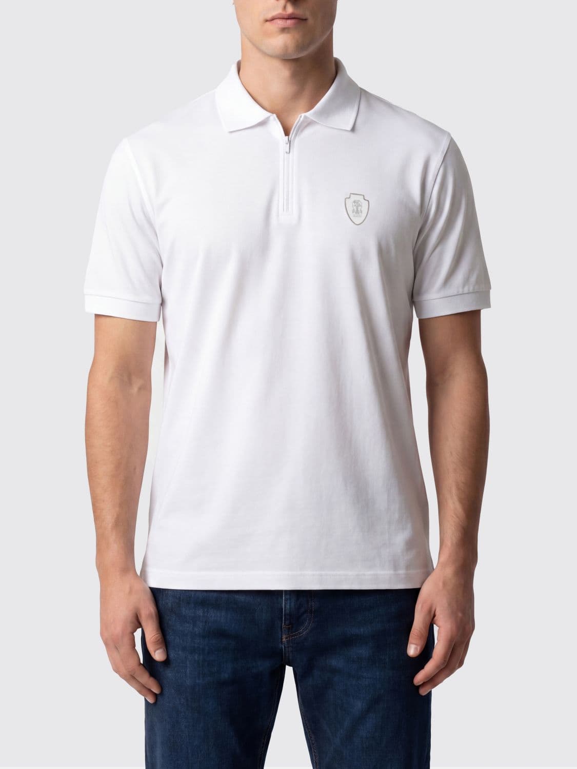 Brunello Cucinelli Polo Shirt Men color White