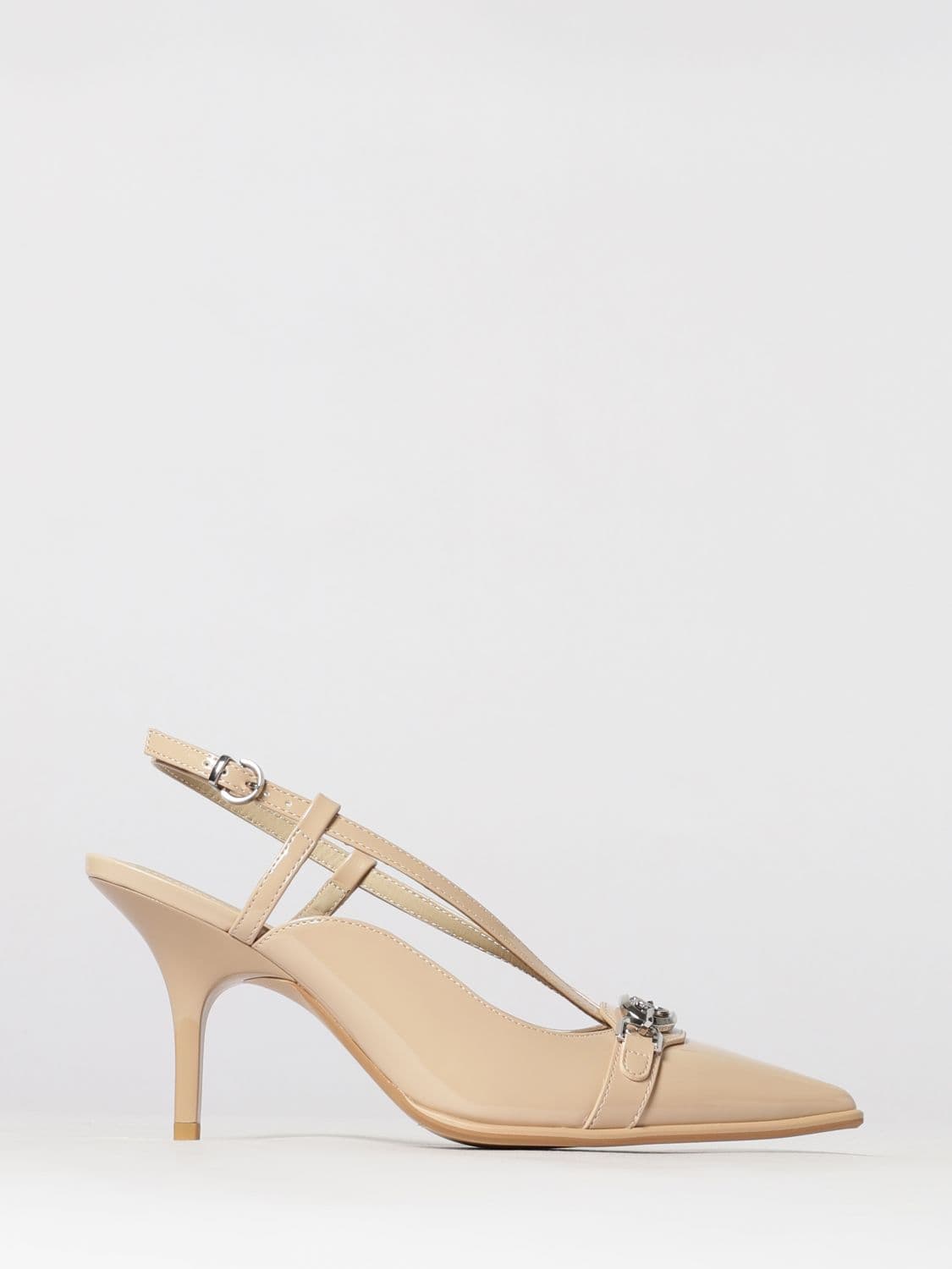 Pinko Patent Leather Slingback Court Shoes with Love Birds Logo