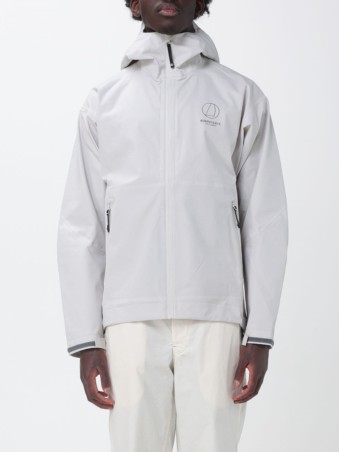 Murphy & nye Relaxed Fit Polyester Windbreaker Jacket with Hood