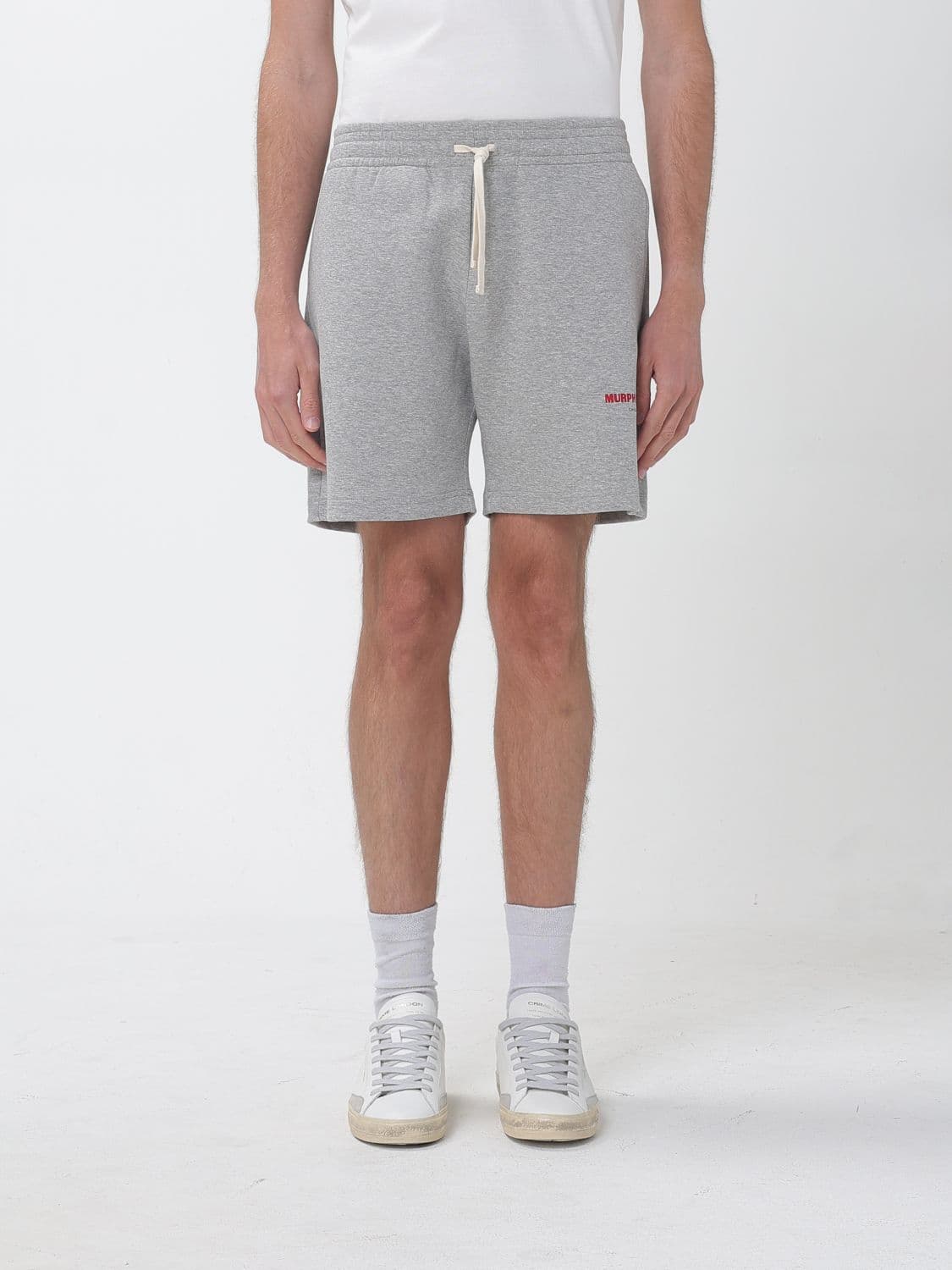 Murphy & nye Cotton-Blend Jogging Shorts with Drawstring Waist