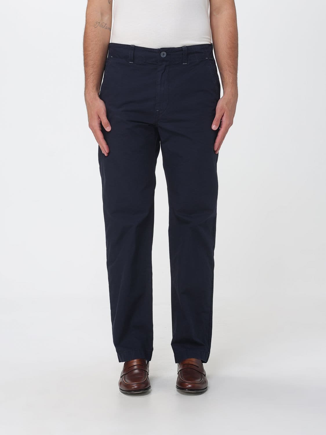 Murphy & nye Slim Fit Cotton Chino Trousers with Welt Pockets