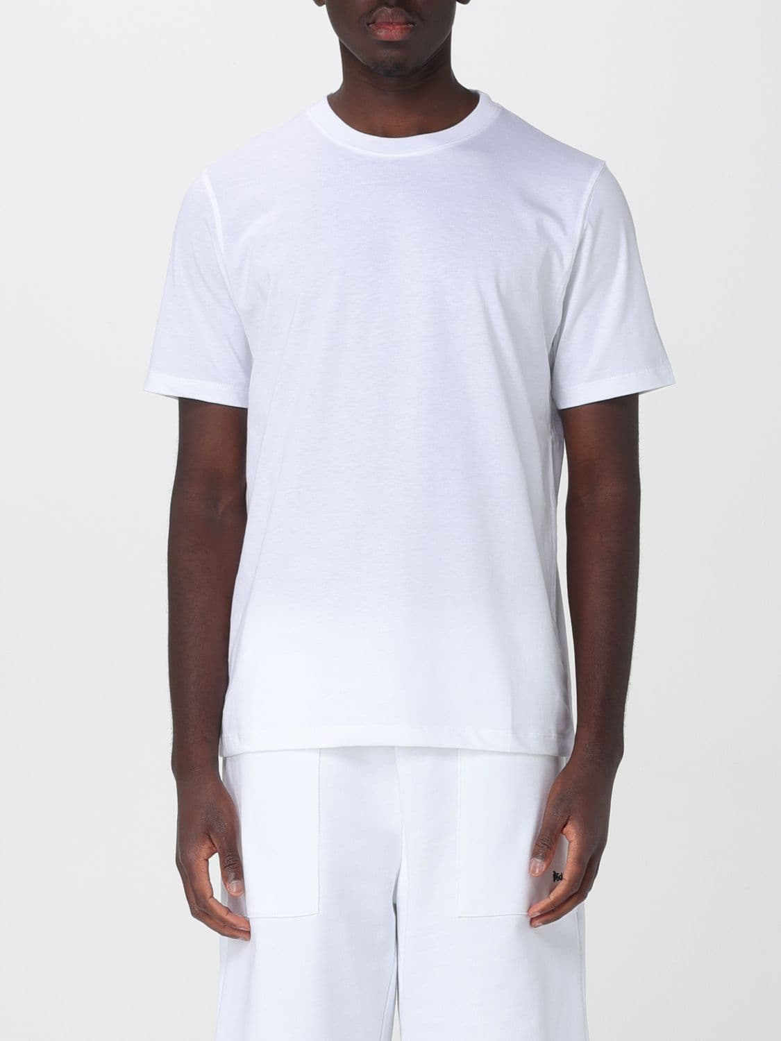 Disclaimer Slim Fit Cotton T-Shirt with Skull Print and Crew Neck
