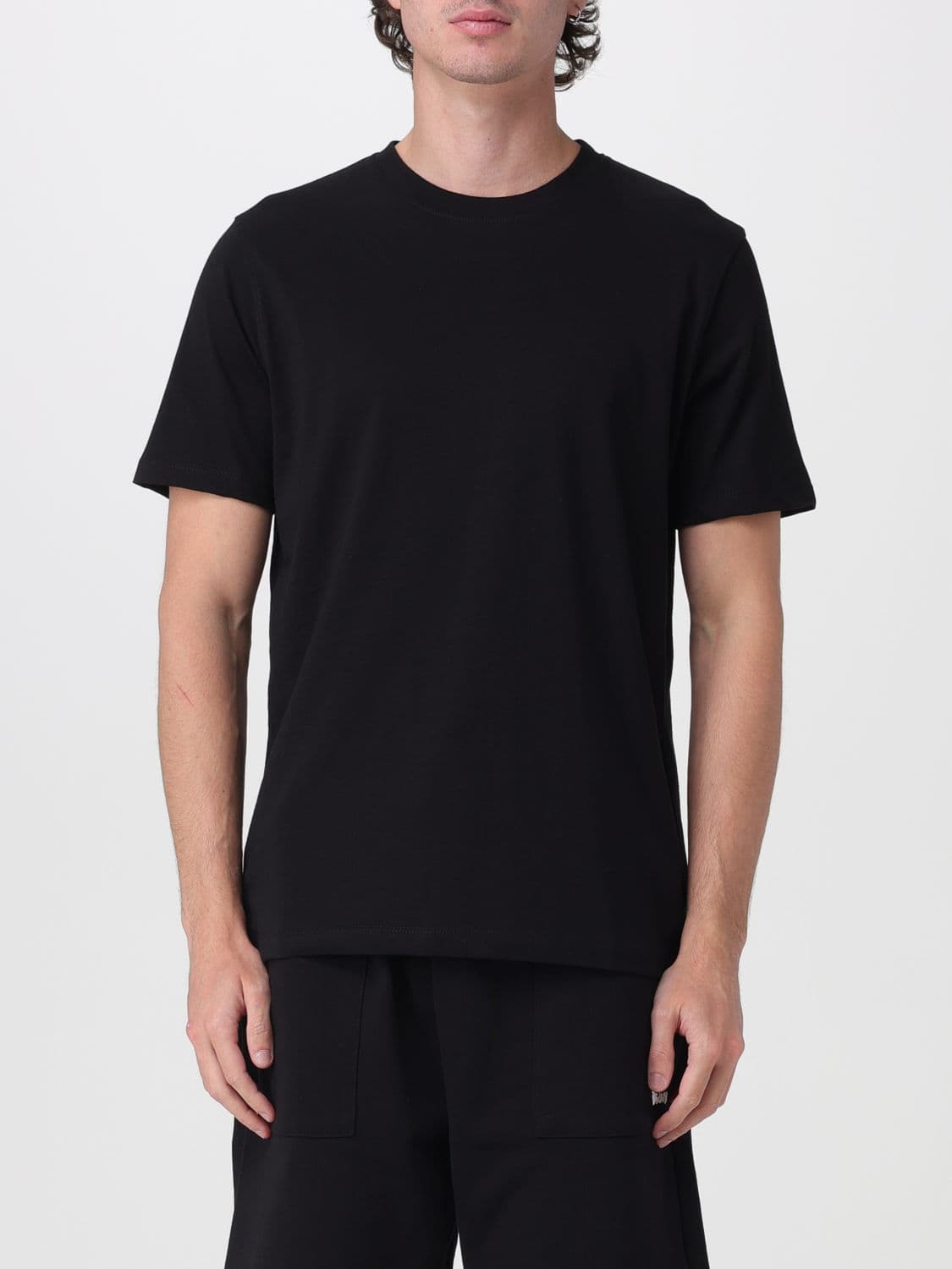 Disclaimer Slim Fit Cotton T-Shirt with Skull Print and Crew Neck
