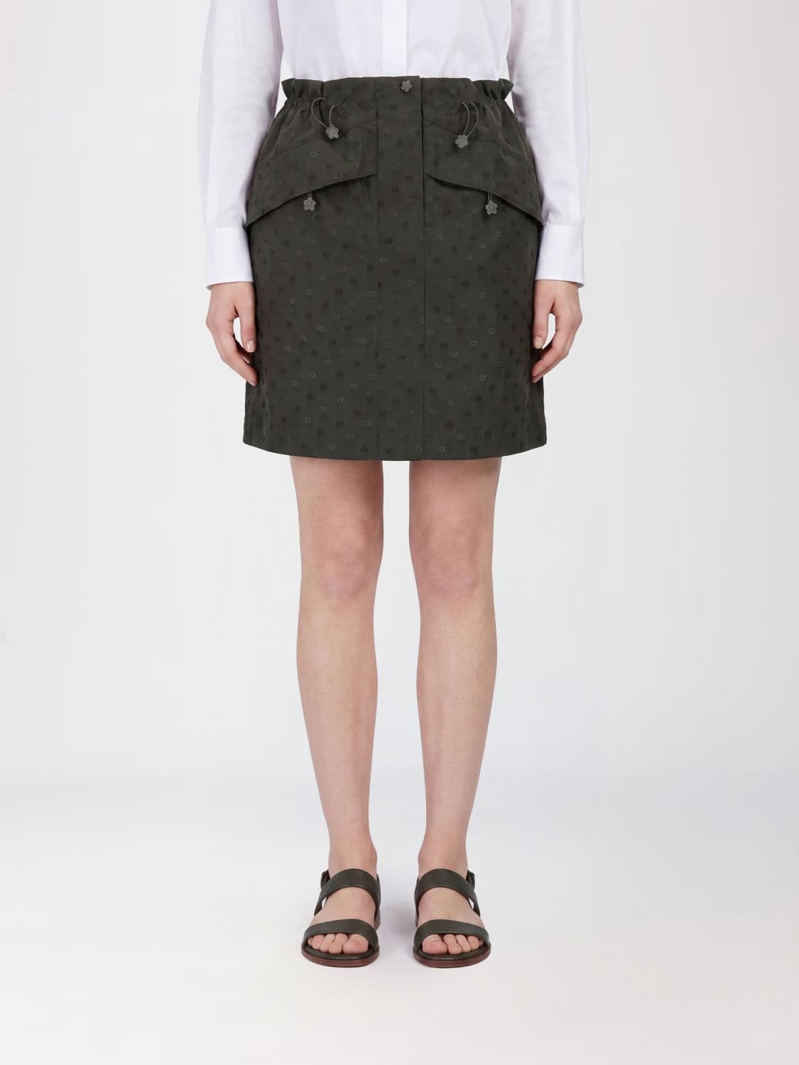 Cecilie Bahnsen Floral Print High-Waisted Mini Skirt in Cotton Blend · 8