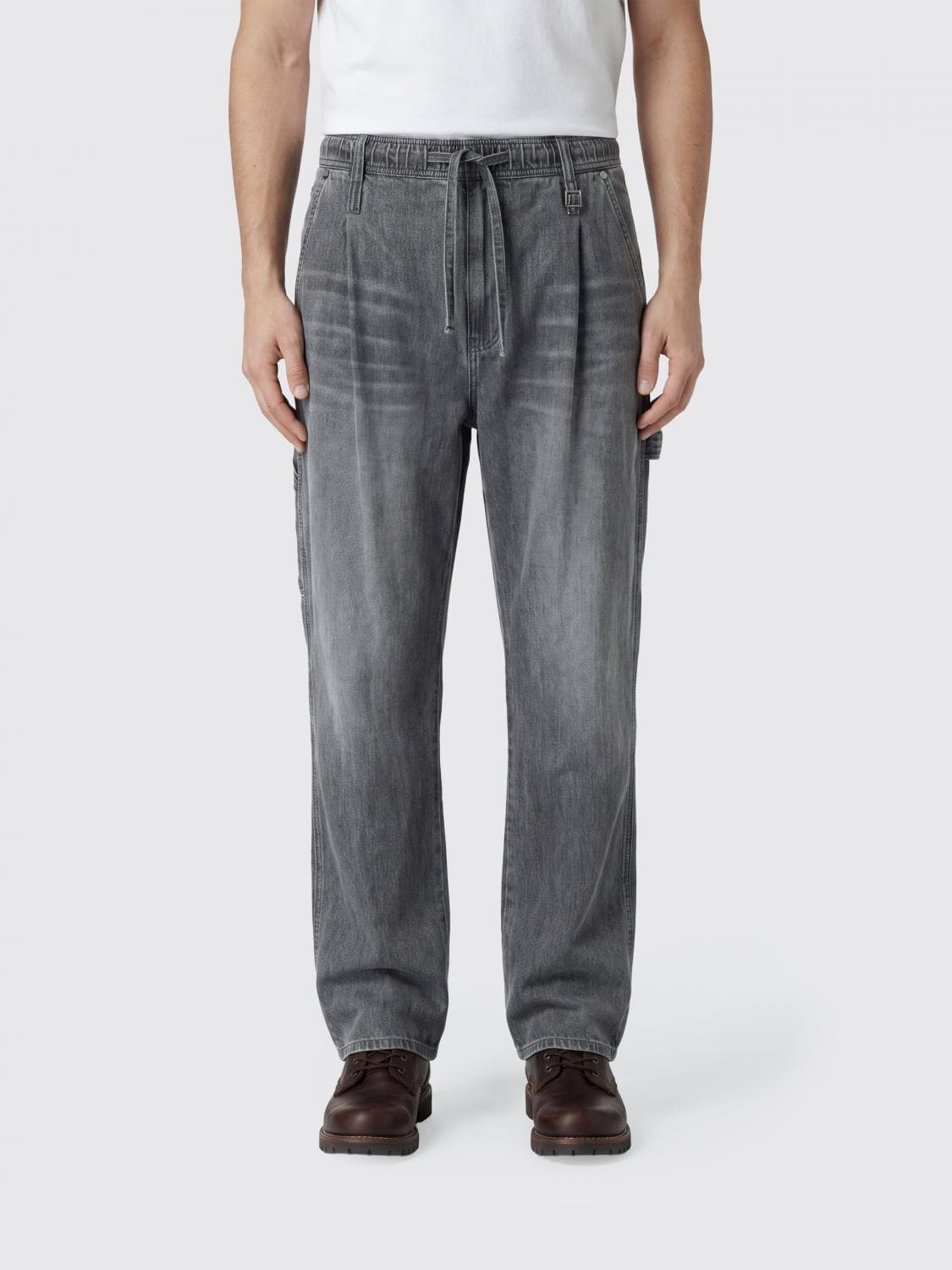 Wooyoungmi Wide-Leg Cotton Denim Jeans with Elasticated Waist