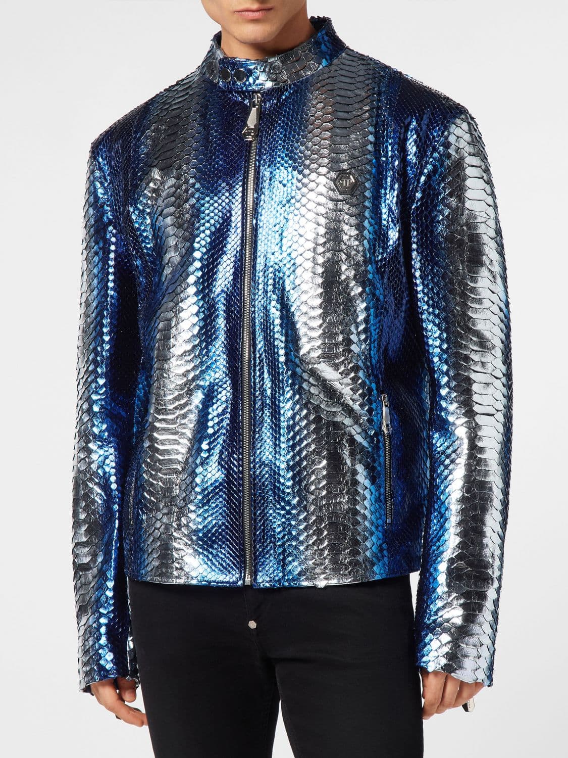 Philipp Plein Jacket Men color Turquoise