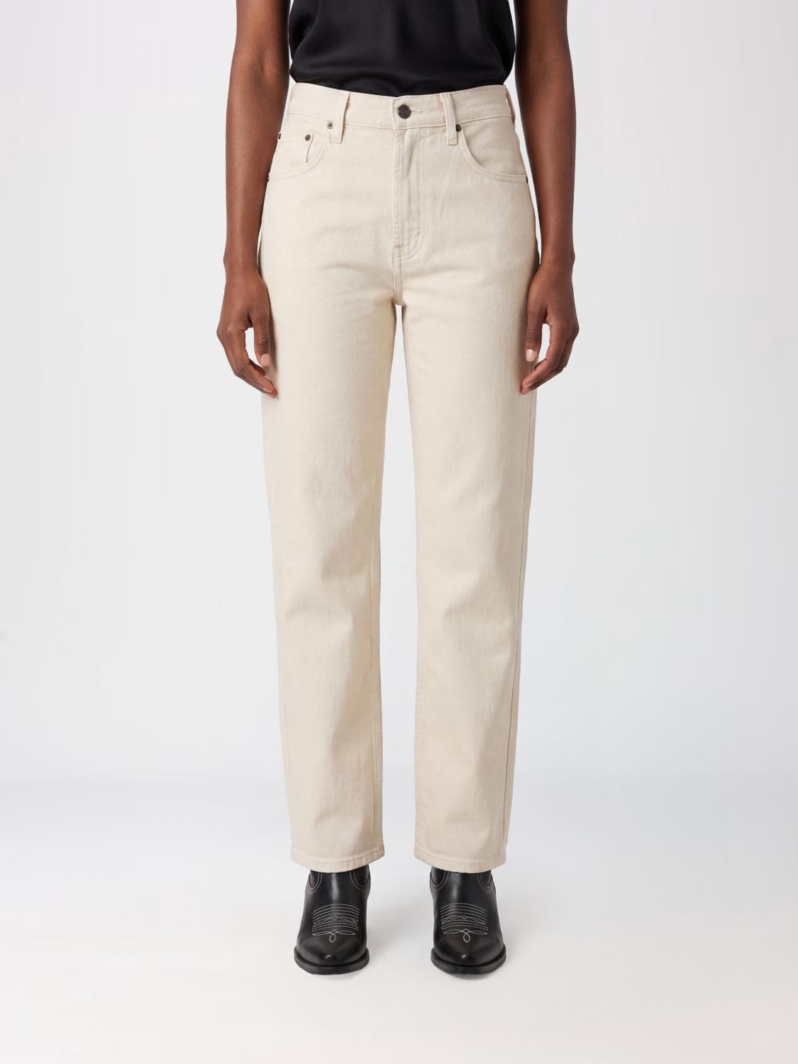 Citizens Of Humanity High-Waisted Straight Fit Cotton Denim Jeans