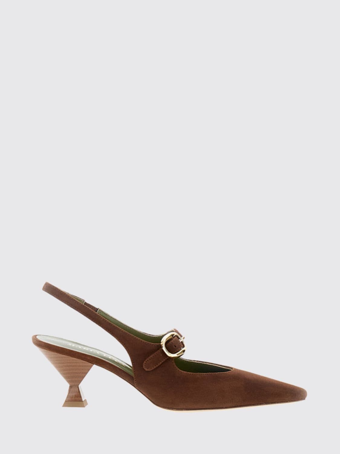 Maria Luca Natalia Leather Slingback Court Shoes with Medium Cone Heel