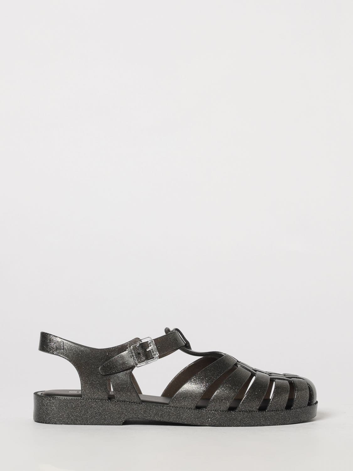 Melissa Possession Glitter PVC Fisherman Sandals with Low Heel