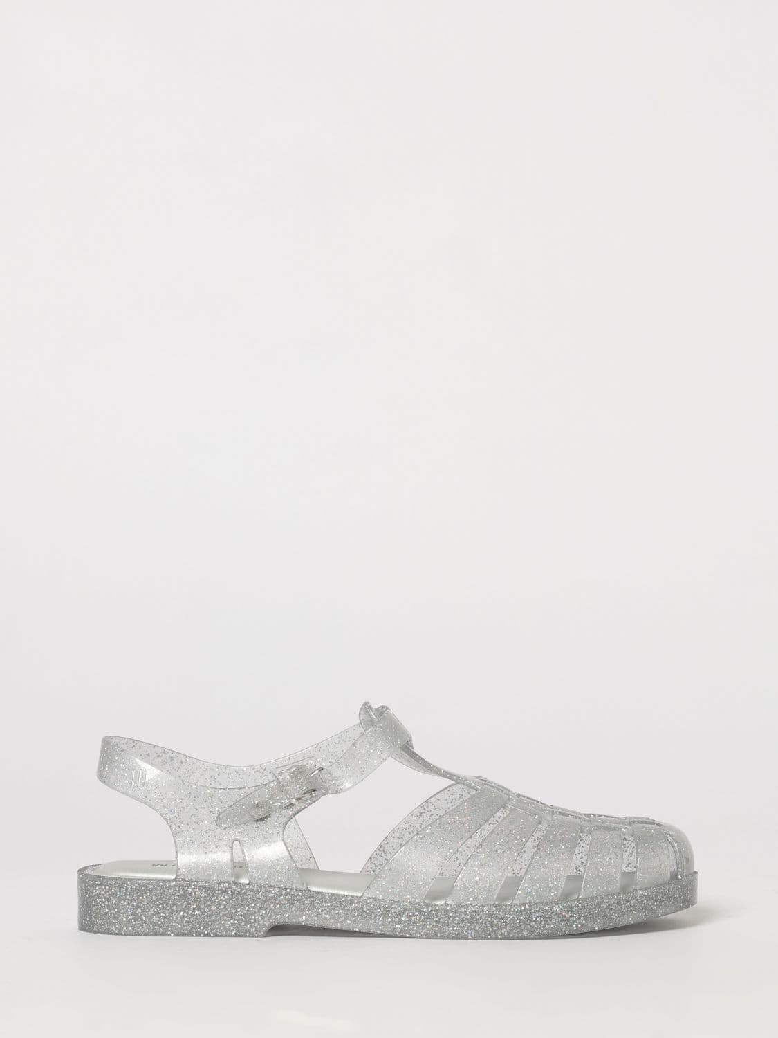 Melissa Possession Glitter PVC Fisherman Sandals with Low Heel