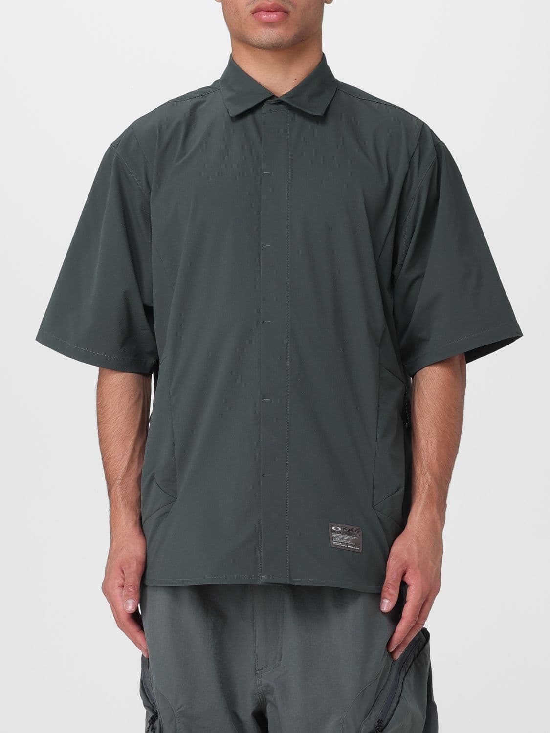 Oakley Short-Sleeve Bowling Shirt in Technical Fabric