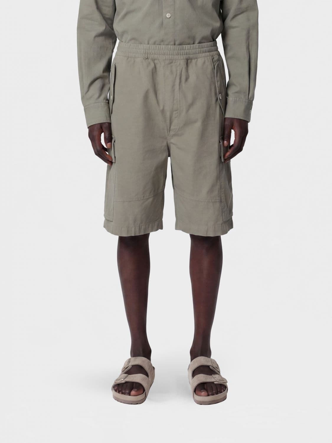 Dsquared2 Knee-Length Cargo Shorts in Cotton with an Elasticated Waist
