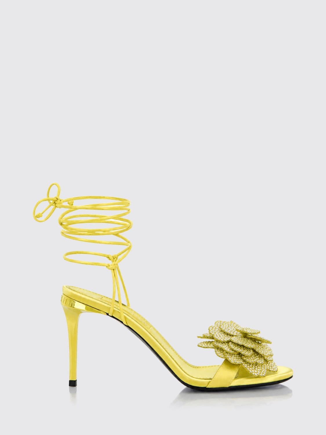 Philipp Plein Heeled Sandal Woman color Yellow