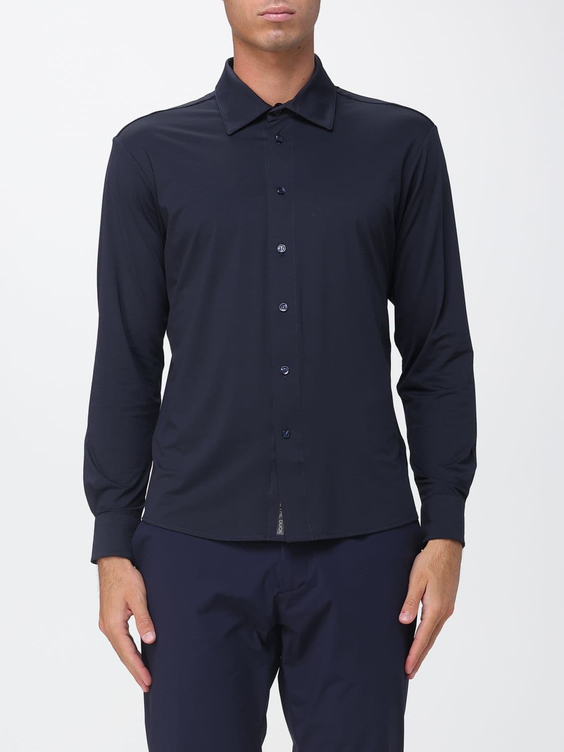 Save The Duck Casual Stretch Technical Fabric Shirt with French Collar by