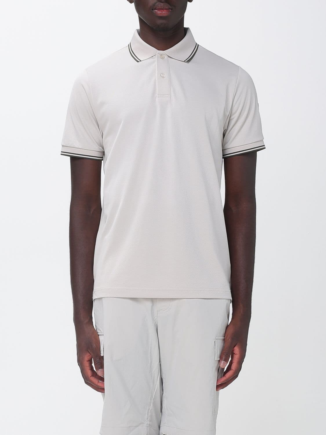 Save The Duck Short-Sleeved Jersey Polo Shirt with Contrast Logo · M