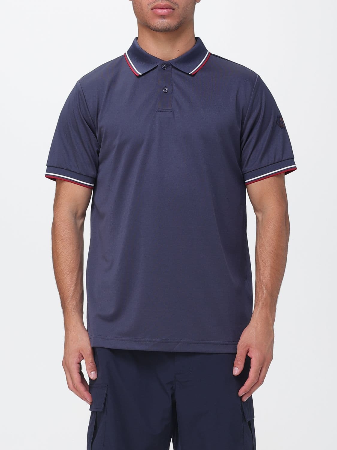 Save The Duck Short-Sleeved Jersey Polo Shirt with Contrast Logo